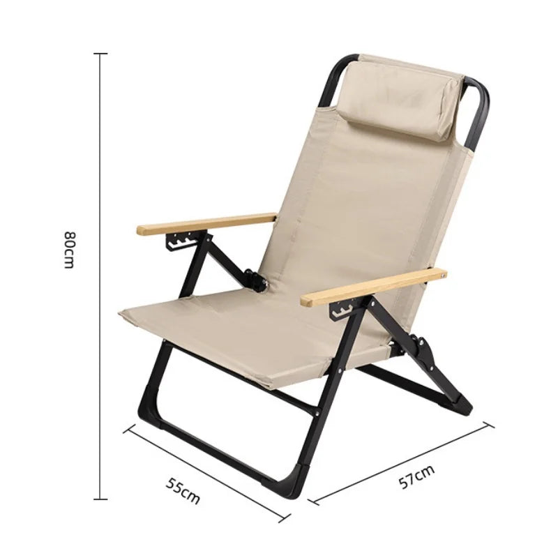 Nova cadeira Kermit atualizada, cadeira dobrável com 5 marchas, ângulo ajustável, cadeira de acampamento ao ar livre, cadeiras de encosto alto, cadeira reclinável de jardim, cadeira de pesca