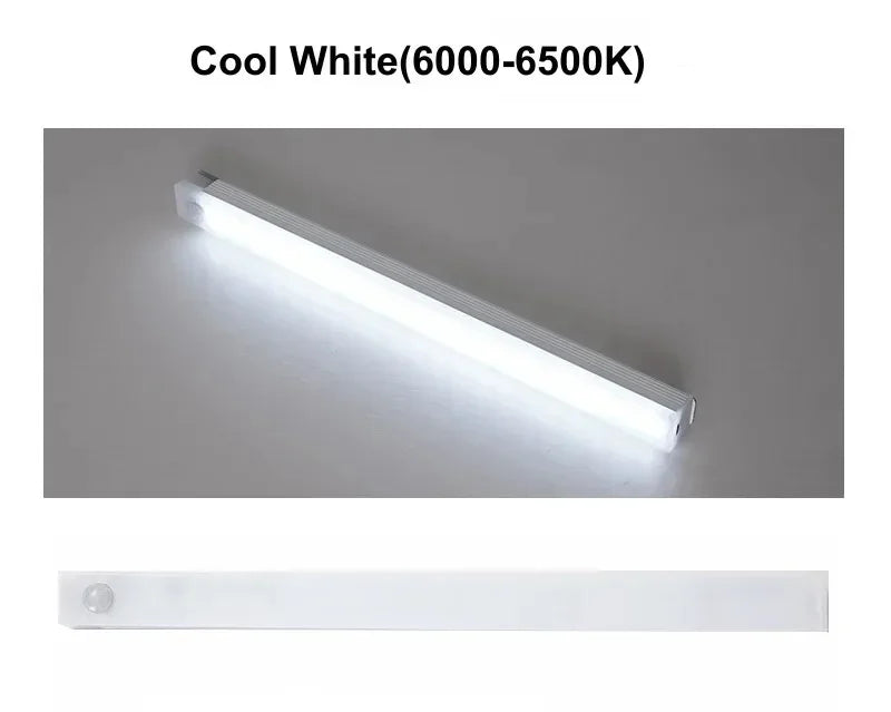 Sensor de movimento PIR Lâmpada LED portátil recarregável Iluminação interna portátil Lâmpadas USB Luzes Bateria Luz