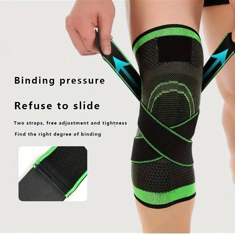 1 peça de joelheira de compressão respirável para esportes e suporte articular - protetor de joelho altamente elástico para fitness e levantamento de peso