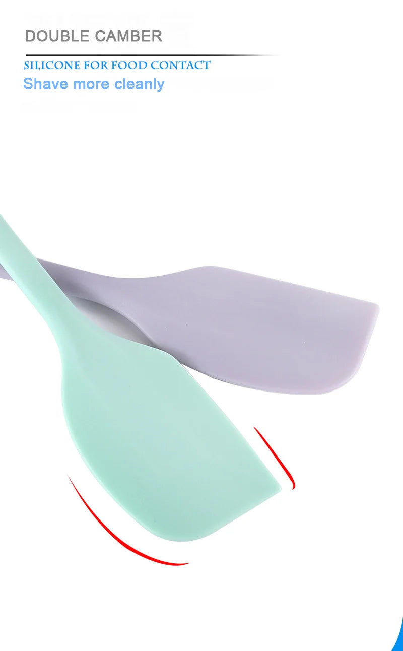 Espátula de creme de silicone Espátula de manteiga antiaderente Utensílios de cozinha resistentes ao calor Utensílios para assar bolos DIY