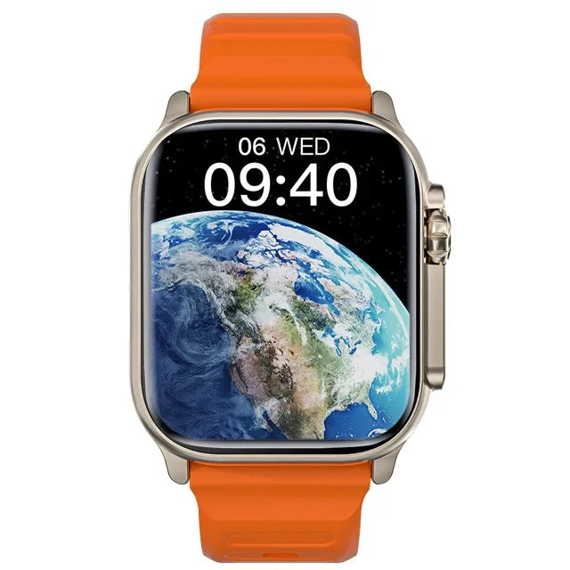 Relógio inteligente unissex T800 Ultra 2 2024, 49 mm, série 8, tela AMOLED de 2,3 polegadas, bússola NFC, à prova d'água para Apple Watch IWO Ultra 8
