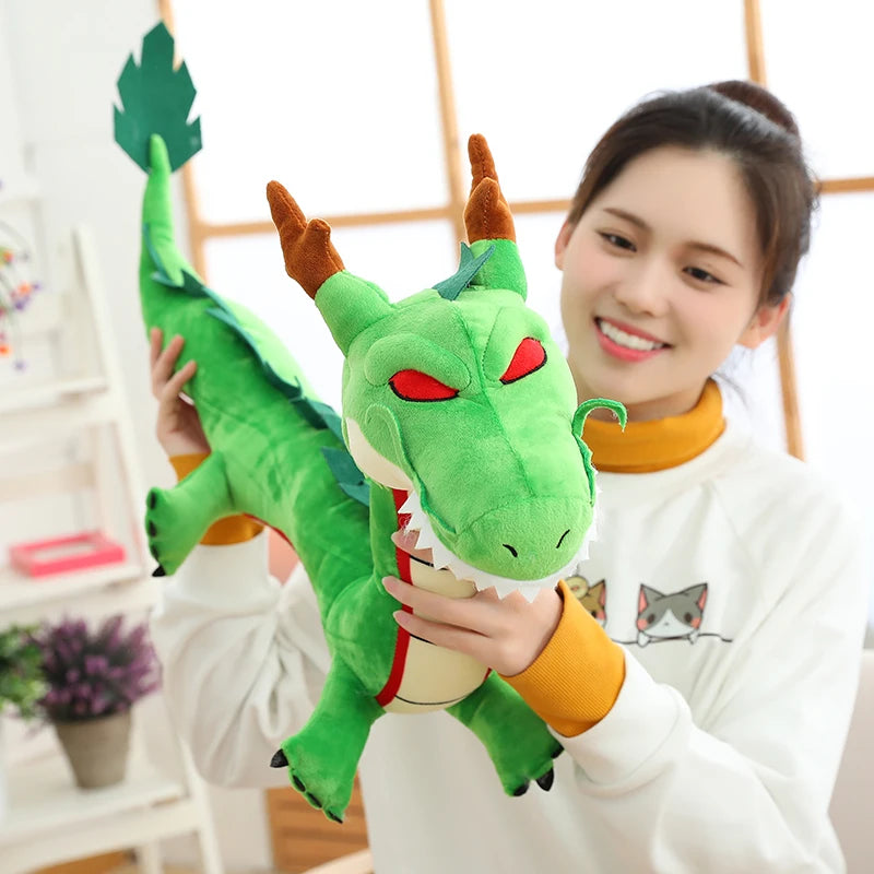 Brinquedos de pelúcia de anime Shenron de 80/100 cm, presentes de Natal, bonecos de simulação Kawaii Shenron, bonecos de desenho animado, modelo de adereço para cosplay