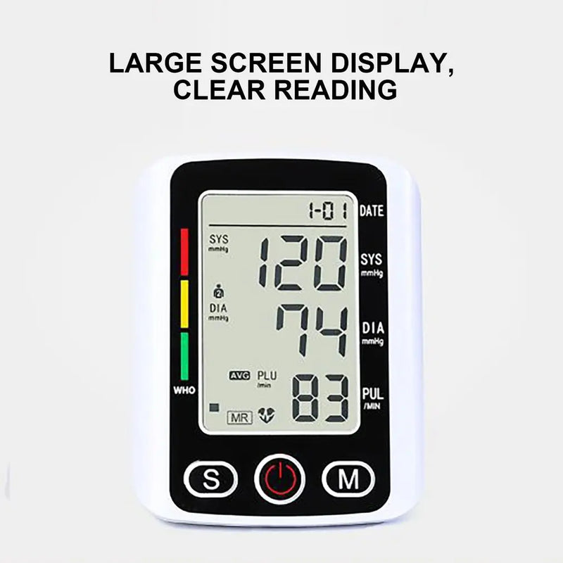 tens medidor de IO medidor de frequência cardíaca medidor de pulso monitor de PA medidor de pressão arterial digital de braço saudável manguito médico automático tonômetro de pressão