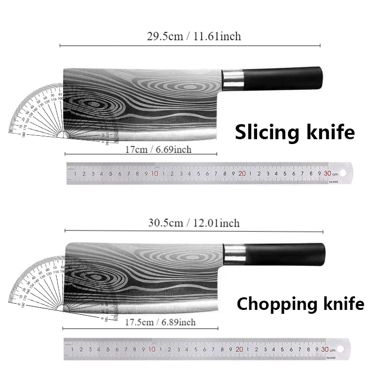 Conjunto de facas de cozinha utilitárias com padrão de damasco a laser, conjunto de hastes de afiação de tesouras, faca de chef afiada de aço inoxidável, ferramenta de cozinha