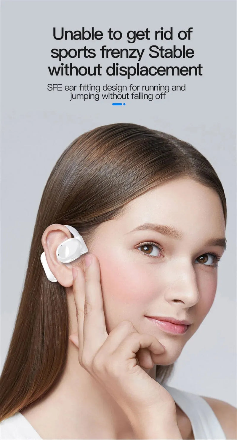 Fones de ouvido sem fio Fone de ouvido Bluetooth com microfone Fones de ouvido com cancelamento de ruído mãos-livres de condução óssea Fohr Driving Audifonos