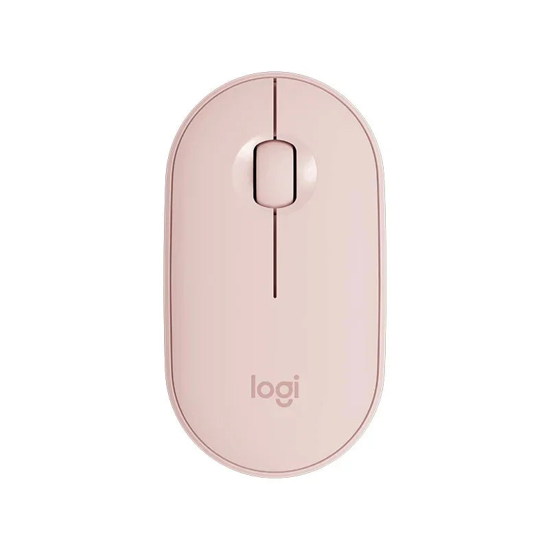 Mouse sem fio para tablet e laptop Logitech Pebble M350, Bluetooth, leve e fino, silencioso, para escritório, 2 em 1, com bateria/USB, estoque