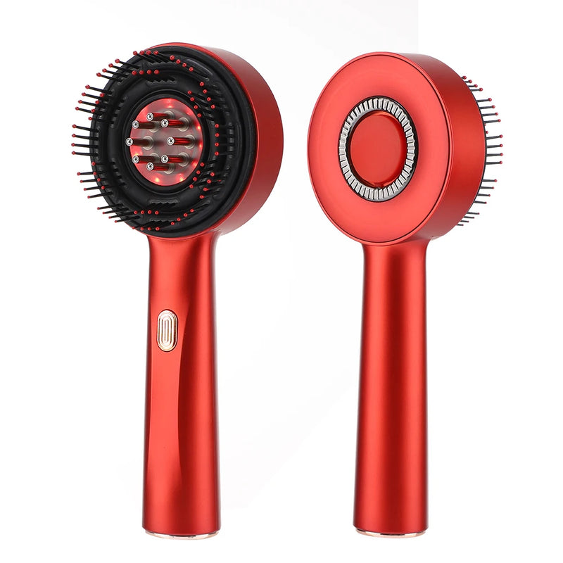 Escova elétrica para crescimento capilar com máquina de luz infravermelha Apro point massagem no couro cabeludo exercício anti-queda de cabelo esfregão de cabelo com oitenta