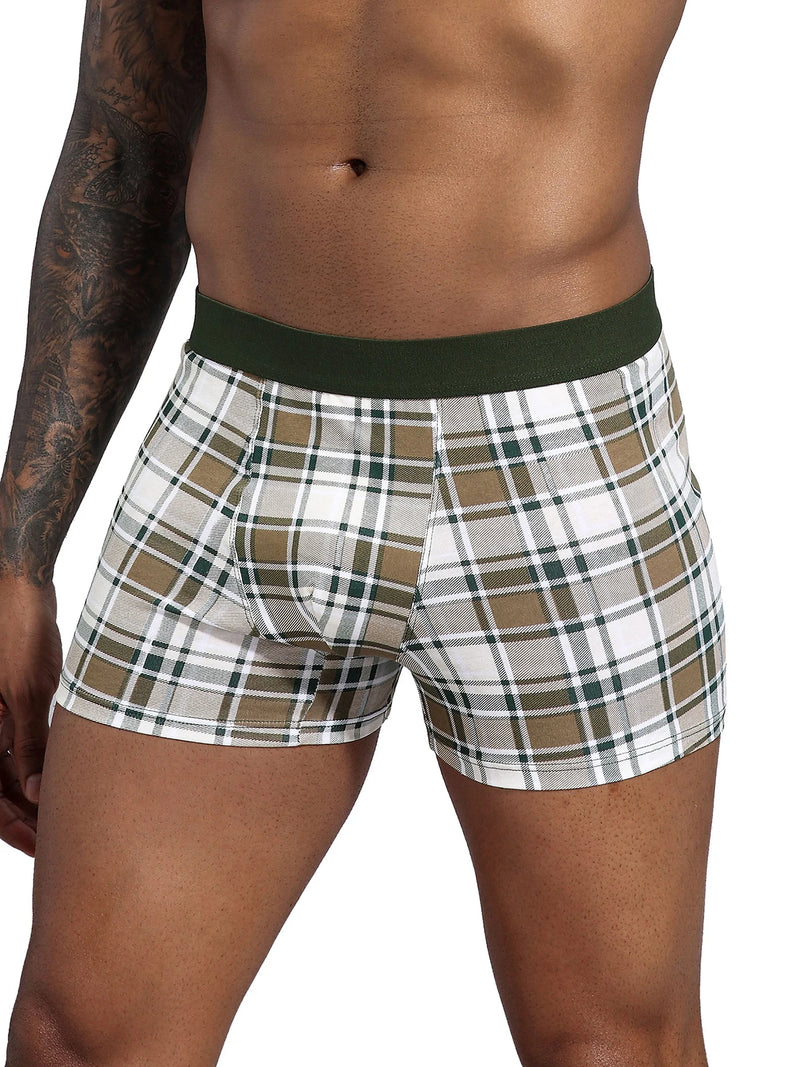Pacote com 6 peças de cuecas boxer pretas masculinas, cuecas macias e respiráveis para homens, cuecas boxer slip 2024