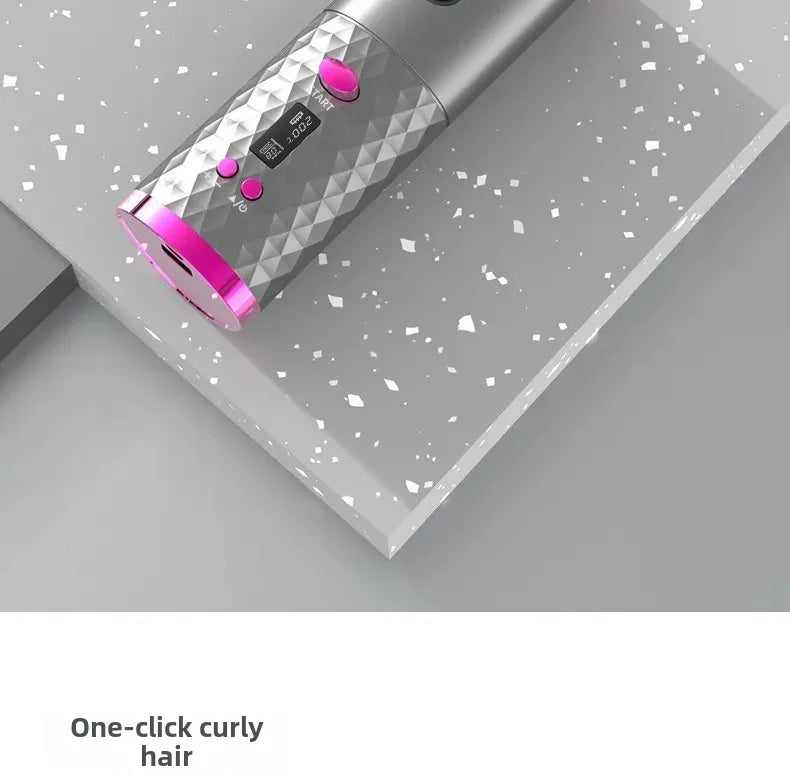Modelador de cabelo portátil com carregamento automático, ferramenta inteligente sem fio para modelar cabelos, acessório para salão de beleza, ideal para viagens