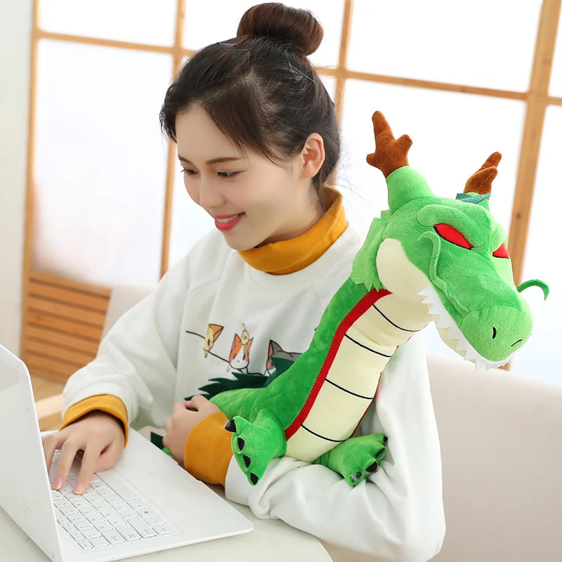 Brinquedos de pelúcia de anime Shenron de 80/100 cm, presentes de Natal, bonecos de simulação Kawaii Shenron, bonecos de desenho animado, modelo de adereço para cosplay