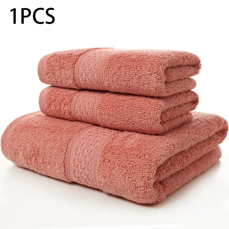 Nova toalha doméstica espessada 100% algodão puro, toalha de banho macia e absorvente para adultos, toalha grande para adultos em jacquard de cor lisa