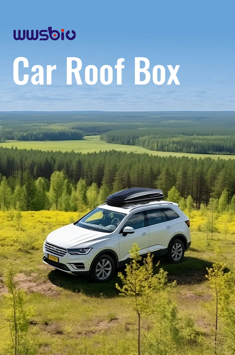 Suporte de bagagem para carro 570l para acampamento ao ar livre, à prova d'água, grande capacidade de armazenamento, caixa de teto para carro