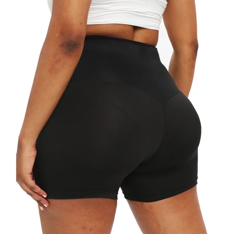 Calças de sauna com suor, shorts modeladores corporais, perda de peso, modelador de cintura feminino, barriga, quente, térmica, suor, fitness
