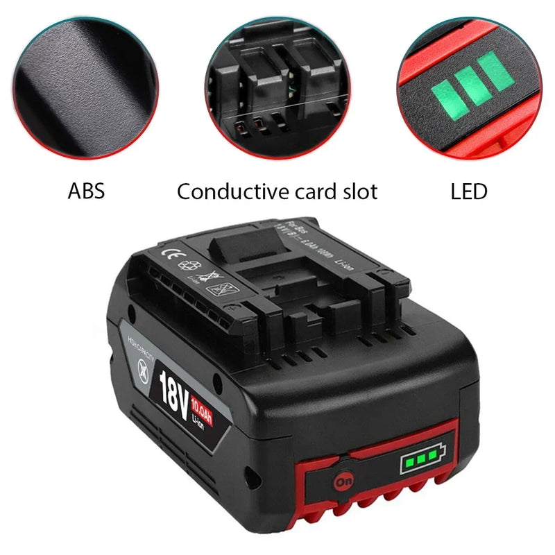 Original para Bosch 18V 10000MA sistema muito profissional ferramenta sem fio bat609 bat618 GBA18V 21700 bateria 18v bateria de substituição