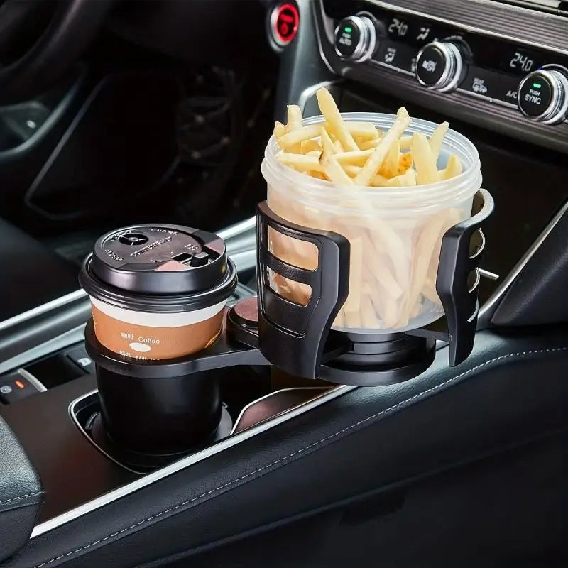 Porta-copos de carro expansível para adaptador de carro ajustável multifuncional porta-copos duplo com suporte para telefone aroma os organizadores RApy Novo