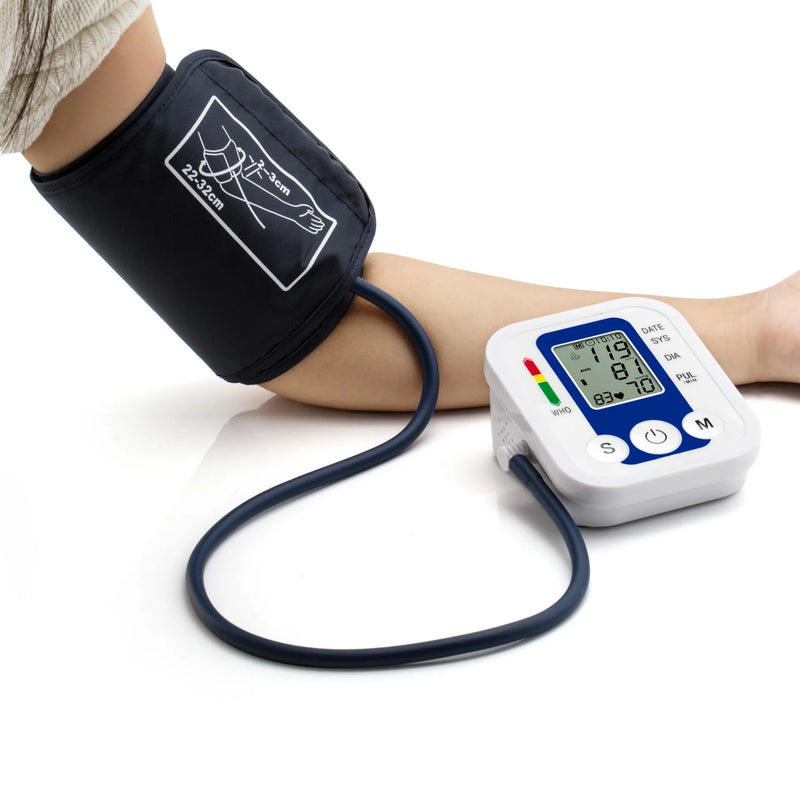 tens medidor de IO medidor de frequência cardíaca medidor de pulso monitor de PA medidor de pressão arterial digital de braço saudável manguito médico automático tonômetro de pressão