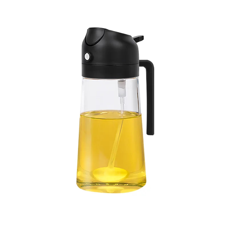 Novo spray de óleo de plástico de 500ml, frasco pulverizador atomizado para perda de gordura, artefato de óleo, frasco pulverizador para churrasco, ferramenta de cozinha