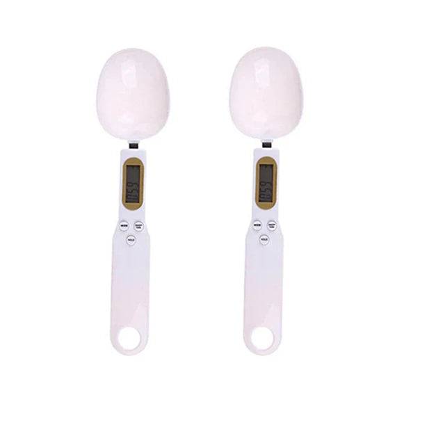 Mini balança de colher digital para cozinha balança eletrônica de alimentos LCD 0,1-500g farinha para cozinhar leite café pó peso medida colher