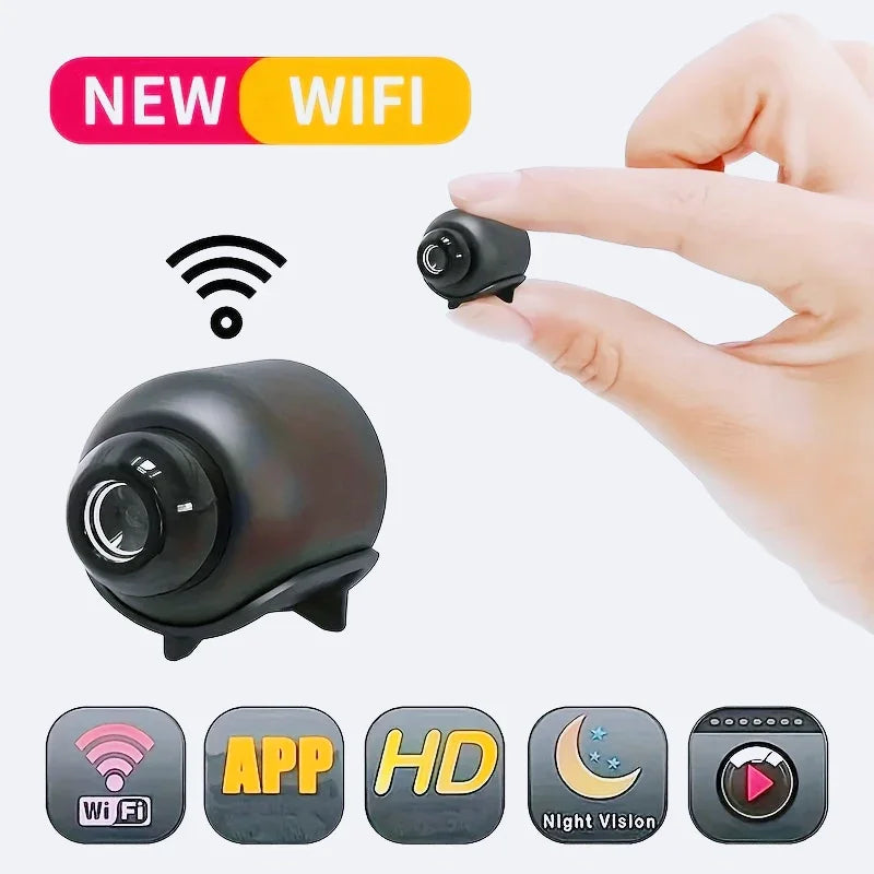 Mini câmera WiFi 1080PhD, segurança interna, vigilância, monitor de bebê, visão noturna, filmadora IP CAM, gravador de áudio e vídeo