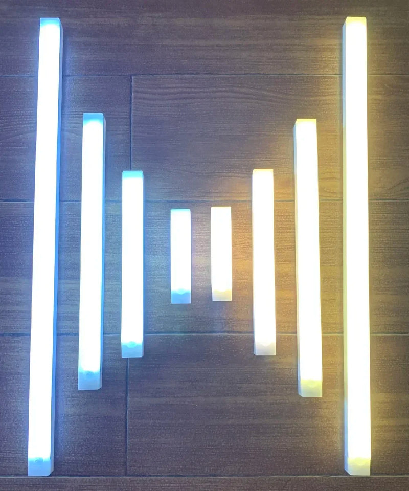 Sensor de movimento PIR Lâmpada LED portátil recarregável Iluminação interna portátil Lâmpadas USB Luzes Bateria Luz
