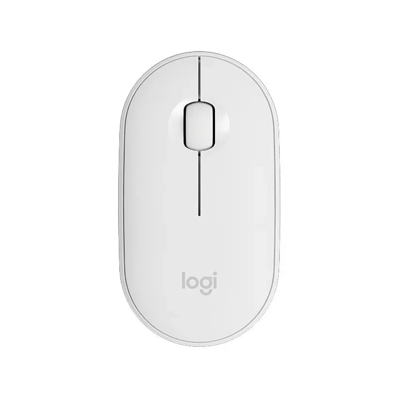 Mouse sem fio para tablet e laptop Logitech Pebble M350, Bluetooth, leve e fino, silencioso, para escritório, 2 em 1, com bateria/USB, estoque