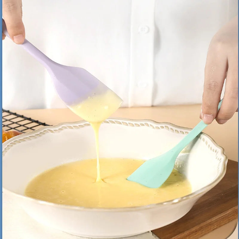 Espátula de creme de silicone Espátula de manteiga antiaderente Utensílios de cozinha resistentes ao calor Utensílios para assar bolos DIY
