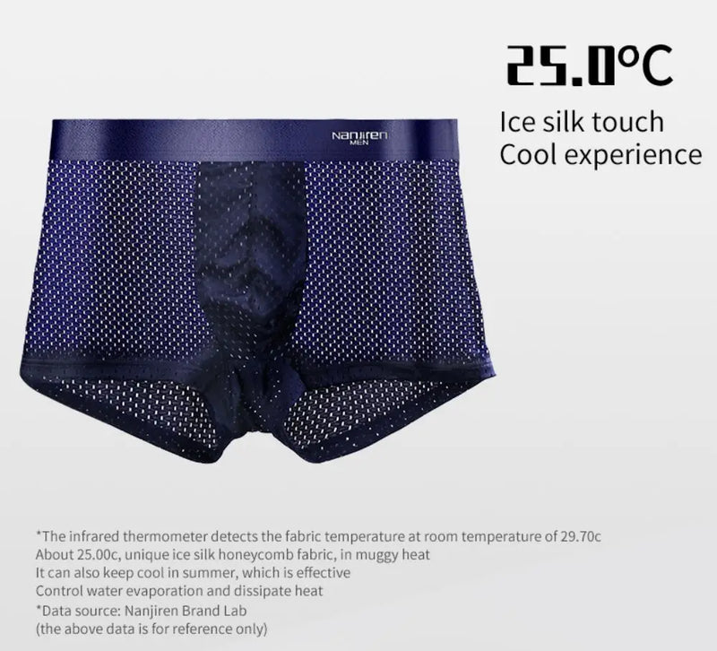 Calcinha masculina boxershorts homens boxer homens ropa interior hombre calzoncillos respirável hombre buraco de bambu tamanho grande