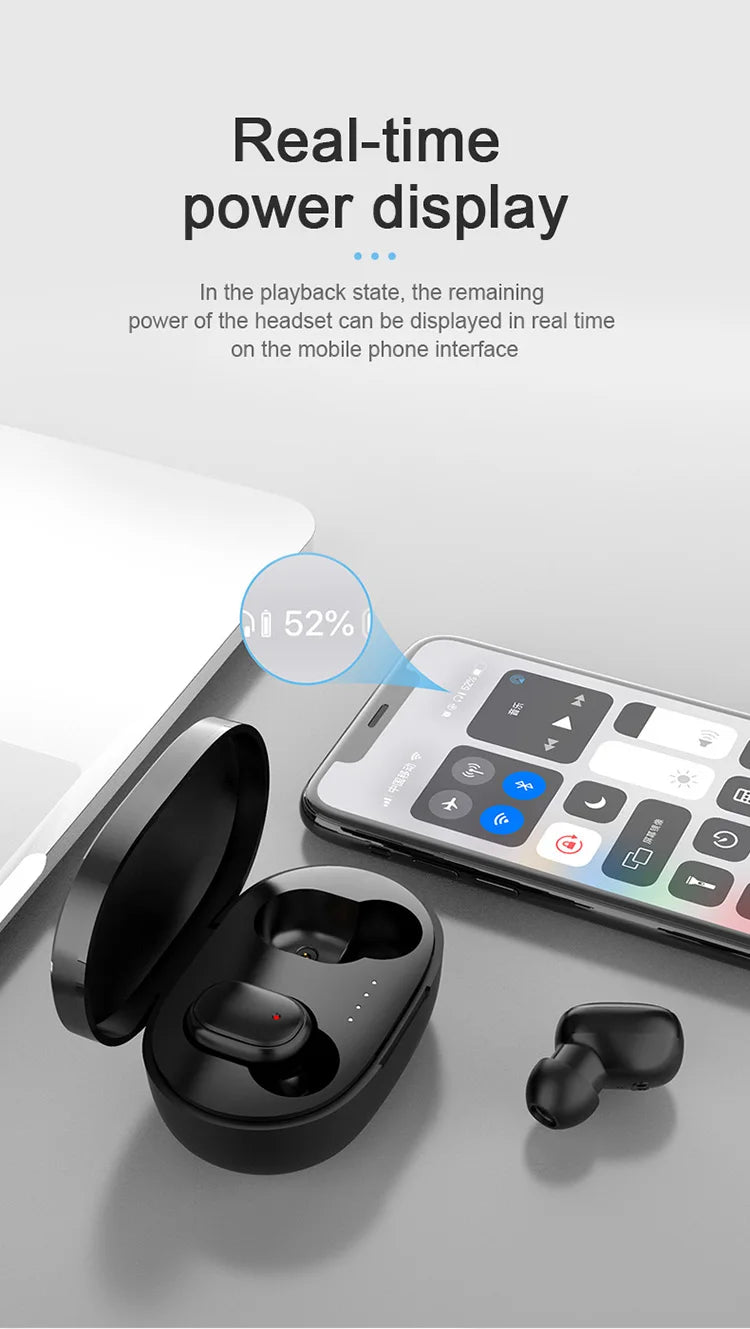 Fones de ouvido sem fio originais A6St WS, fones de ouvido Bluetooth, esportivos estéreo F one, fones de ouvido Bluetooth